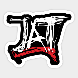 Jim and Them Scratch Logo Sticker